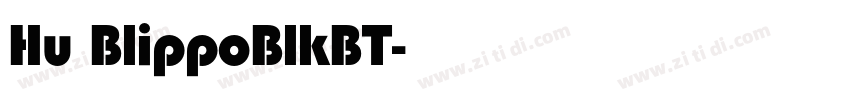 Hu BlippoBlkBT字体转换